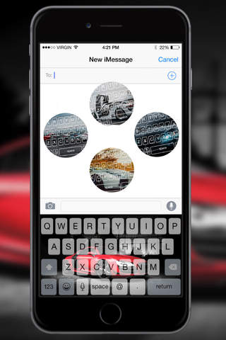 Car Board - Custom Keyboard Featuring Concept Cars & Luxury Car Background Themes screenshot 3