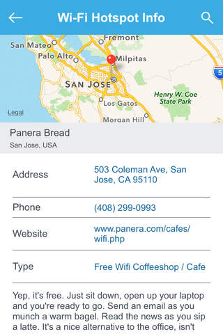 San Jose Free Wi-Fi Hotspots screenshot 3