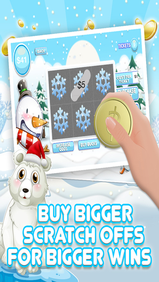 【免費遊戲App】White Christmas Scratchers - Win Big with instant Lottery Scratch-Offs, Snow, Holiday and Christmas Cards FREE-APP點子