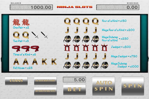 Ninja Slot Machines Pro Jackpot Tournaments & Fun Samurai Bonus Game! screenshot 3