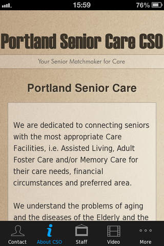 Portland Senior Care screenshot 2