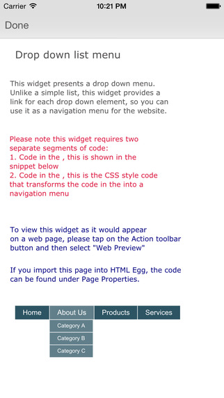 【免費工具App】Add Widgets into Websites -  HTML Egg Templates-APP點子