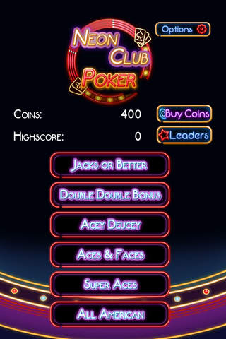 Neon Club Poker screenshot 2