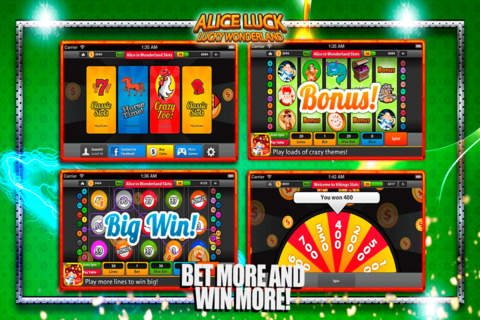 Alice Luck: Lucky Wonderland slot Machine screenshot 2