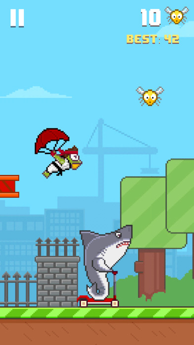 Screenshots of Hoppy Frog 2 - City Escape for iPhone