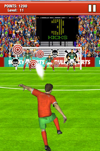 Soccer Kicks 2015 - Ultimate football penalty shootout game by BULKY SPORTS screenshot 4