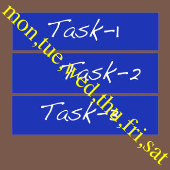 Weekday TasksTable LOGO-APP點子