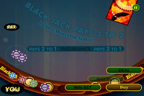 Play 21 Classic Lucky Blackjack Las Vegas Spins Tournament Casino Free screenshot 4