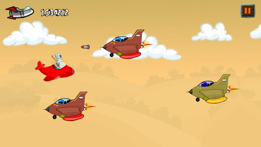 Cartoon Robot Air-Plane Retro Battle Game for Kids