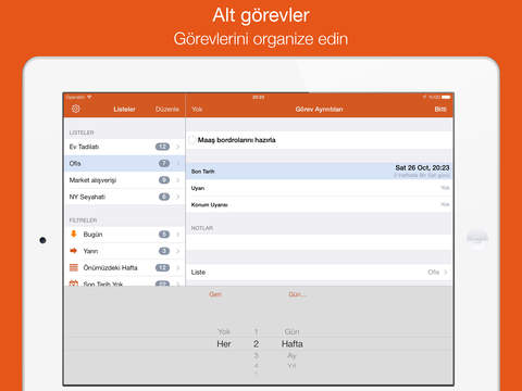 Lovely for iPad - Todo/Tasks Manager for iCloud with Reminders screenshot 3
