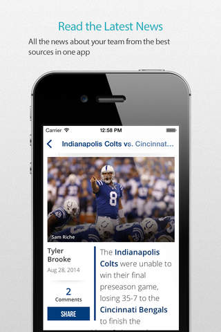 Indianapolis Football Alarm Pro screenshot 3