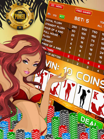 【免費遊戲App】Caribbean Beach Video Poker EPIC - The Lucky Vegas Style Casino Card Game-APP點子