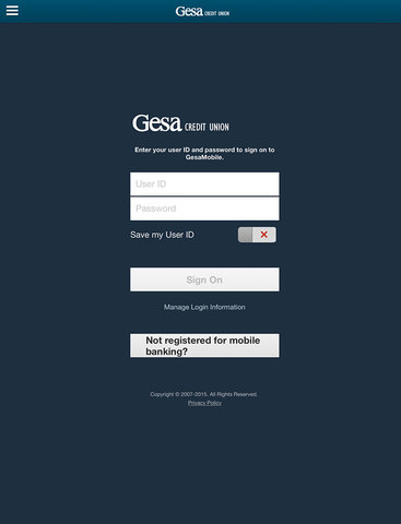 Gesa Mobile Banking for iPad