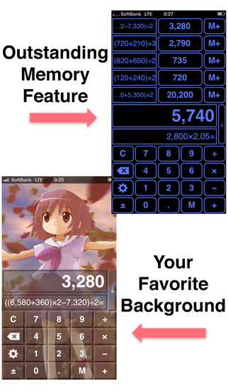Cutie BG Calculator - Outstanding Memory Feature -