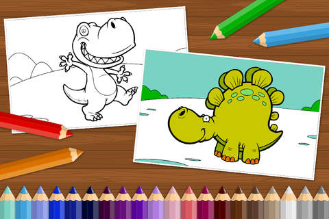 Dinosaur World - Coloring Book for Little Boys, Little Girls and Kids screenshot 4