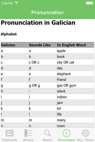 Galician Flashcards with Pictures Lite screenshot 2