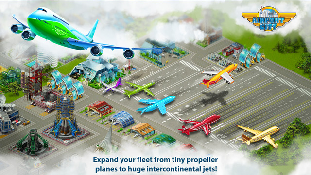 【免費遊戲App】Airport City - Start your airplanes empire!  Manage your aircraft and fly!-APP點子