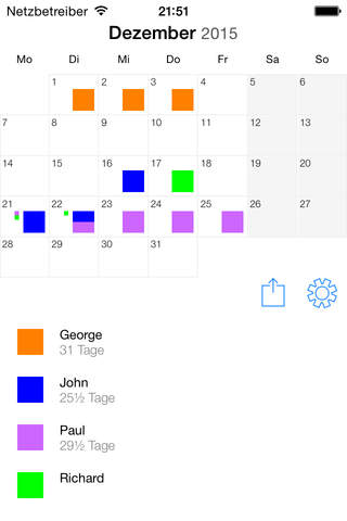 Yearlier: Year Planner screenshot 2