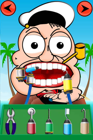 Dentist Game for Cartoon Popeye Edition screenshot 2