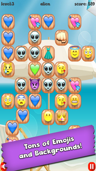 【免費遊戲App】Emoji Bubble Pop - Free Cute Emoticon Art Tap Matching Game-APP點子