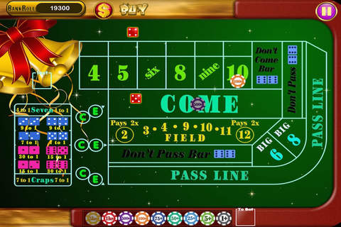 $$$ Big Money Casino Christmas Craps Dice Games with Casino Buddies Pro screenshot 4