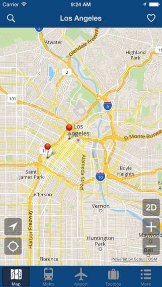 Los Angeles Offline Map - City Metro Airport