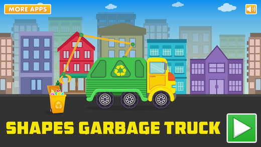 Shapes Garbage Truck Free - a shapes fun game for preschool kids learning shapes and love Trucks and