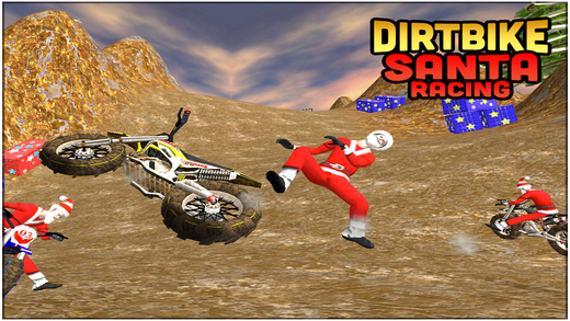 Dirt Bike Santa Racing