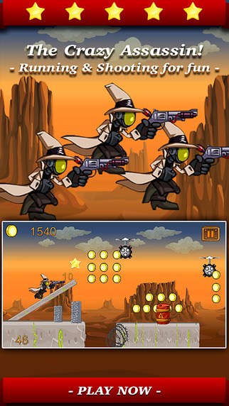 Assassin Crazy Runner - Call of the battlefield hero to shoot and run the reborn enemy