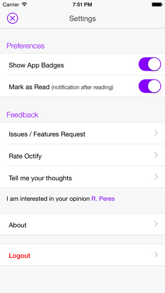 【免費生產應用App】Octify - Notifications for Github-APP點子