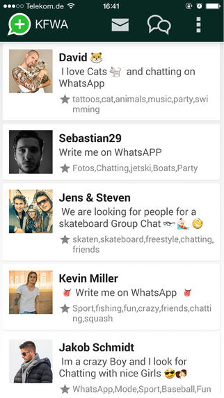 Contacts for WhatsApp - KFWA