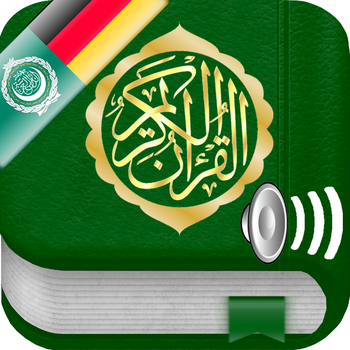 Quran Audio mp3 in Arabic, German and Phonetic Transcription - Koran Audio MP3 in Arabisch, Deutsch, Transliteration LOGO-APP點子