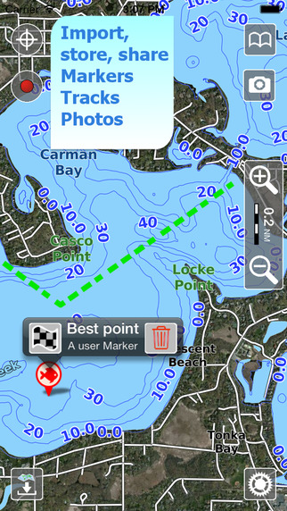 【免費交通運輸App】Aqua Map Connecticut - Lakes GPS Offline Nautical Charts-APP點子