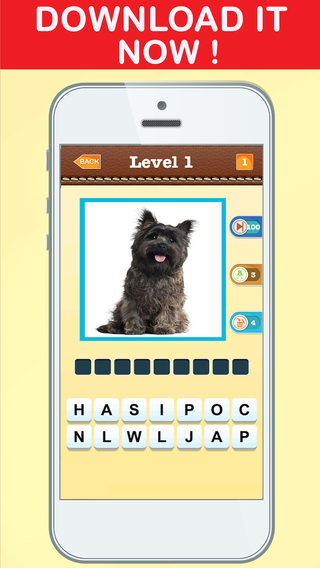 【免費遊戲App】Guess Puppy & Dog Breeds Photo Quiz - Watch Pet Doggie,Cute Pup or Hound Dog Pics & Answer Breed Names,Word Fun!-APP點子