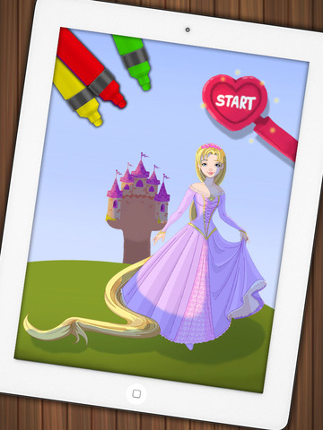 【免費攝影App】Paint Princess Rapunzel – Drawings of princesses to color - Premium-APP點子