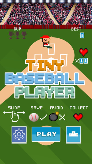 A Tiny Baseball Player - Free 8-Bit Retro Pixel Baseball