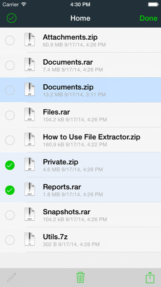 File Extractor for ZIP RAR 7-ZIP and TAR archives