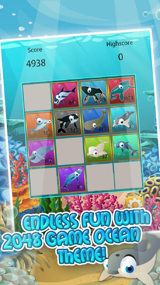 【免費遊戲App】Ocean Pet 2048 Craze - Awesome Math Puzzle Saga-APP點子