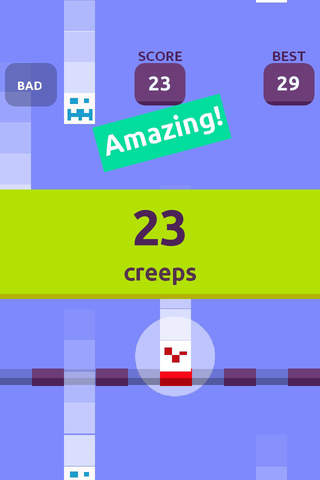 Don't stop the creeps : pro edition the geometry tap game screenshot 3