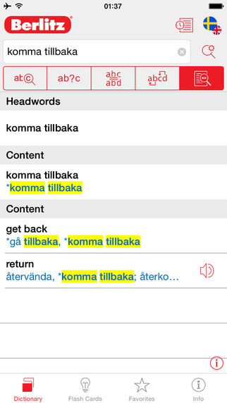 【免費書籍App】Swedish - English Berlitz Essential Dictionary-APP點子