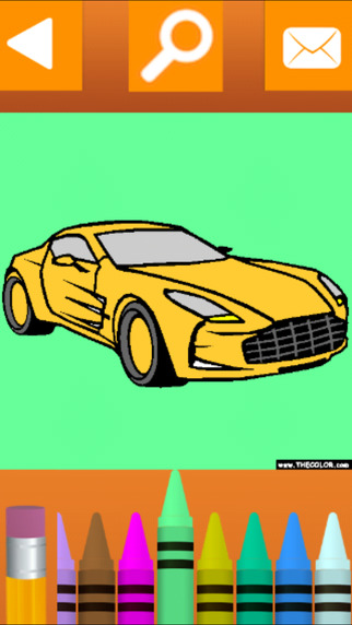 【免費遊戲App】Vehicles Coloring Book by theColor.com-APP點子