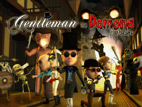 【免費遊戲App】Gentleman vs Demons Defense-APP點子