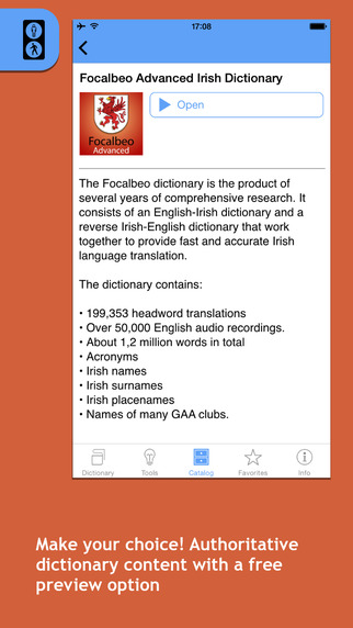 【免費書籍App】Focalbeo Irish <-> English dictionaries-APP點子