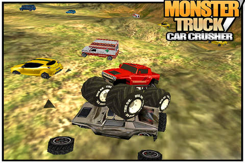 Monster Truck Car Crusher (  Realistic 3D Offroad track and Lorry Parking 'Driving Test' Free Racing Simulator Game ) screenshot 2