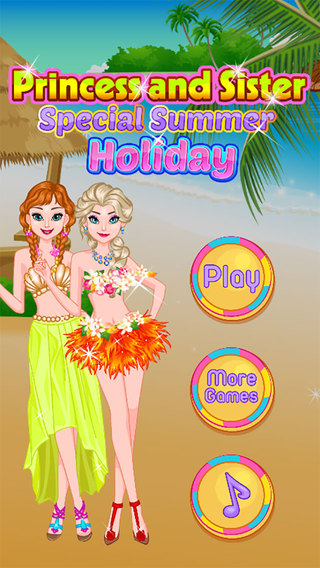 【免費遊戲App】Princess and Sister special summer Hliday-APP點子