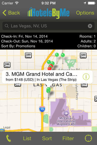 Las Vegas Hotels - HotelsByMe.com screenshot 2