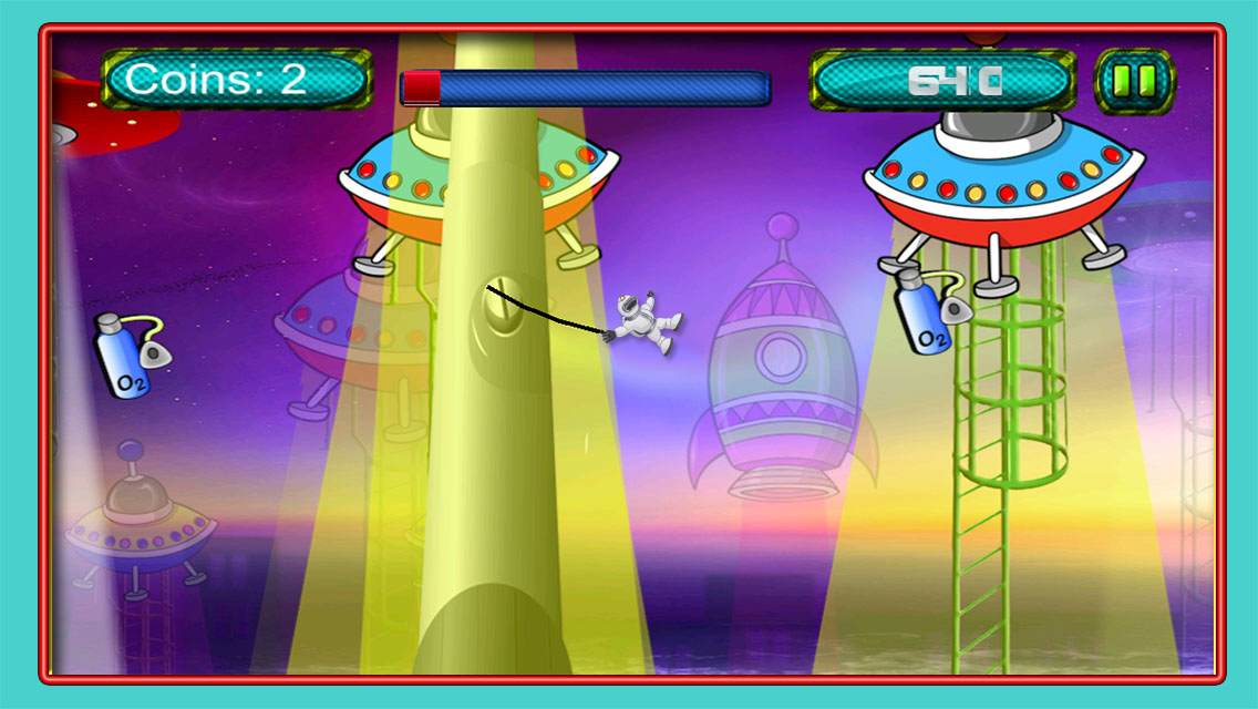 App Shopper: Alien Abduction : A Spaceman swinging for his life in dark