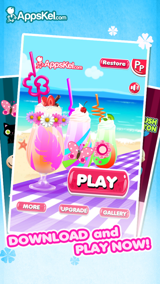 【免費遊戲App】Happy Milkshake Chef - Dessert Smoothie And Ice Cream Soda Maker For Girls 2-APP點子