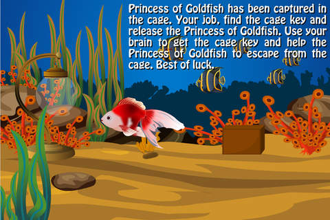 Princess of Goldfish Escape screenshot 2