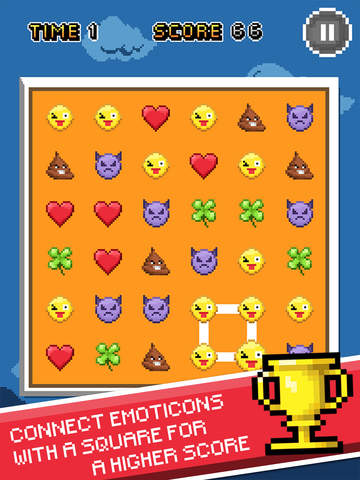 【免費遊戲App】Emoji Dots - Ultimate FREE Retro Style Connecting Emoticons Puzzle Game by Lillie’s Pad-APP點子